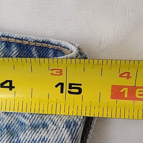 American Eagle Jeans Women's Light Wash Size 6 Distressed Baggy Wide Leg - Picture 9 of 16